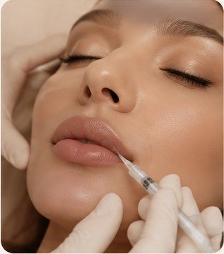 Injection esthétique des lèvres en clinique